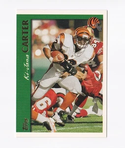 1997 Topps #17 Ki-Jana Carter Cincinnati Bengals Penn State PSU - Imagen 1 de 2