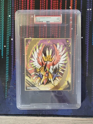 Ho-Oh Pokemon Center Card Japanese Shikishi Art Board Johto 2019 Nintendo PSA 9 - Image 1 of 2