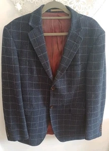 Howick Tweed Blazer Jacket Men's 44R Blue Check Tweed Country Sport - Picture 1 of 6