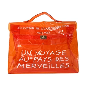 HERMÈS Vinyl Orange Kelly Exposition 1998 - Picture 1 of 13