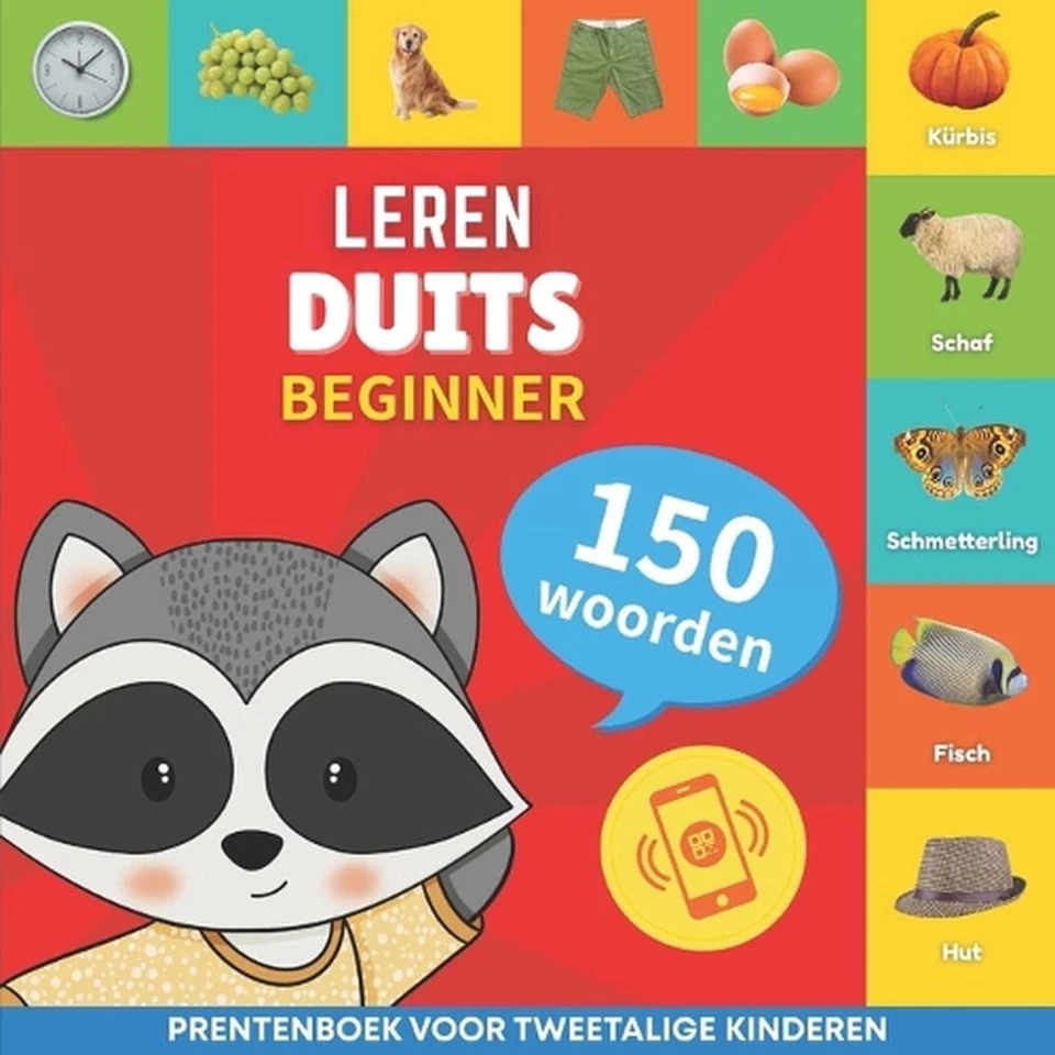 Leer Duits - 150 woorden met uitspraken - Beginner: Prentenboek voor tweetalige - Image 1 of 1
