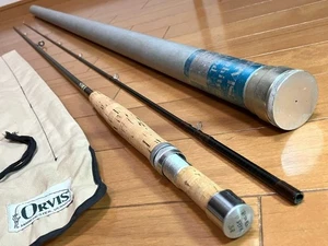 Rare Orvis Graphite Mark II 8'6 2.7/8oz #8 Comes with case and bag.  - Picture 1 of 9