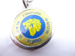 Schlüsselanhänger / Key Ring / PEUGEOT - Ets GAFFET et Cie ARRAS 62 + AUFKLEBER TEL - Bild 1 von 10