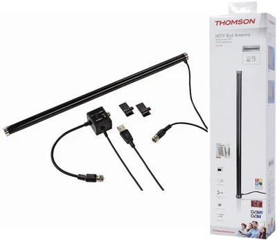 Thomson Attivo Antenna 4K HD Dvb-T DVB-T2 DAB Antenna TV USB Terrestre - Immagine 1 di 4