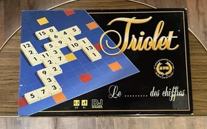 Triolet Board Game Vintage FRENCH Numbers Tiles Counting Game 2 To 4 Players - Picture 1 of 2