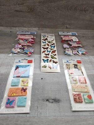 Scrapbooking 3D Stickers Love Butterflies Valentine's Day RETIRED - NEW #35 - Image 1 of 4