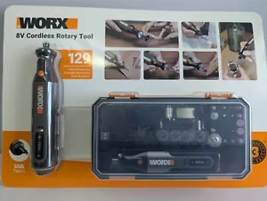 Worx WX106L 8V Cordless Rotary Tool USB Type-C 129 Pc. Accessory Kit New - Picture 1 of 15