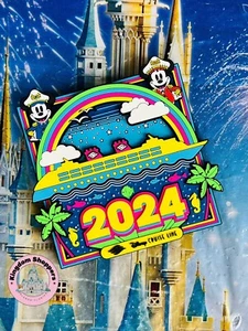 2024 Disney Cruise Line Captain Mickey & Minnie Mouse Magnet New - Picture 1 of 1