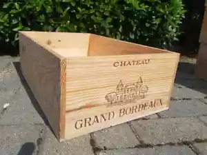 1 x 12 bottle size Over Run French wooden wine box - Storage Drawers Hamper Kids - Picture 1 of 10