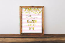 Custom Nursery Print,Printable nursery Wall Art,nursery Decor Girl