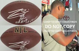 Torrey Smith Baltimore Ravens Eagles firmato NFL football COA proof autografato - Foto 1 di 3