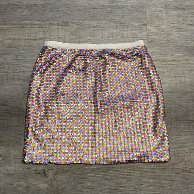 Minifalda Greylin Arco Iris Lentejuelas Mujer Talla Mediana Lentejuelas Era Concierto Fiesta Foto 1 de 4