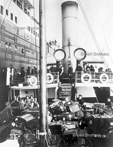 Negativo foto film bauli carico olimpico 1912 RMS Titanic o nave sorella #3 - Foto 1 di 3