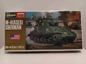 Hasegawa Mini Box 15 M-4{A3E8} Sherman Tank Model Kit 1/72 Complete SEALED Kit - Picture 1 of 5