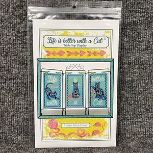 Life Is Better With A Cat Machine Embroidery Design Janine Babich CD New - Picture 1 of 4
