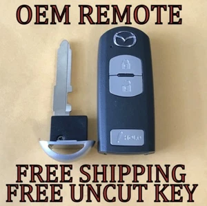 OEM MAZDA CX-5 CX-3 CX-9 3 SPEED 3 SMART KEY PROXIMITY REMOTE FOB KDY3-67-5DY - Picture 1 of 3