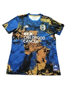 NWT $70 Adidas MLS Soccer Jersey x Marvel Kick Childhood Cancer HT3238 Men’s L - Picture 1 of 6