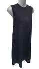 ADIDAS Black Logo Mesh Lined Sleeveless Jersey Tank Dress Size Medium
