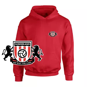 Childrens Sunderland Pocket Crest Fanmade Unofficial Merchansdise Hoodie KIDS - Picture 1 of 7