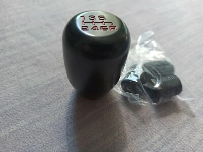 Gloss blk TYPE R 6 speed shift gear knob HONDA CIVIC INTEGRA EP3 FN2 FD2 FK2 FK8 - Image 1 of 4