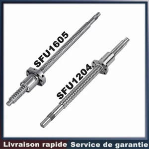 SFU1605 SFU1204 RM2005 Vis à billes avec écrou à billes usiné CNC 200-1700MM - Imagen 1 de 8