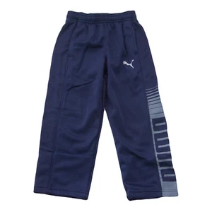 Pantaloni da pista PUMA KIDS Little Boy's Deep Navy logo 71163186F taglia 4 $38 nuovi con etichette - Foto 1 di 2