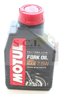 HONDA CB350 CB360 CB400T CM400T CB500 CB550 CB750 MOTUL 7.5W FORK OIL - Image 1 of 4