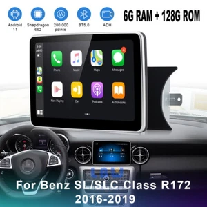 Android Car GPS Radio Stereo Touch Screen Carplay 6+128GB For Benz SL SLC R172 - Picture 1 of 12