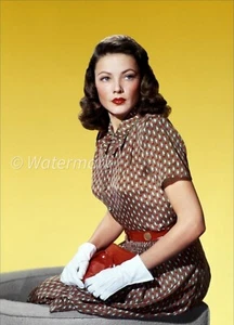 Amerikanische Berühmtheit Hollywood-Schauspielerin Gene Tierney 8 x 10 WERBEFOTO - Bild 1 von 1