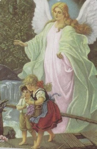 *Holy/Prayer Card-"Guardian Angel Prayer" *Prayer on Back/ (Wallet Size)-{A17}~ - Picture 1 of 2