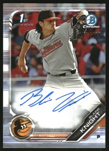 2019 Bowman Chrome Prospect Autographs Refractors #CPABK Blaine Knight /499