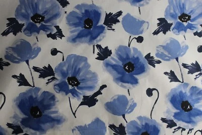 Kravet, Amapola, Floral Grande, 54" Ancho X BTY, Color Azul Aciano Foto 1 de 3