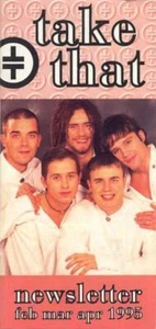 Take That Robbie Williams Newsletter Feb-Apr 1995 - Foto 1 di 1