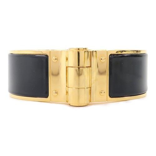 HERMÈS HERMES Charniere Bracciale Bracciale Stretto Metallo Nero