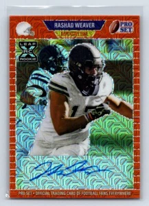 Juego Leaf Pro 2021 Metal 1989 Orange Mojo/5 Rashad Weaver #PA-RW1 Rookie Auto RC - Imagen 1 de 2