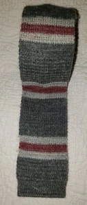 Vintage Wembley Wool Mohair Square End Skinny Tie - Picture 1 of 3