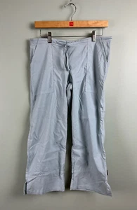 VTG Prana Joggers Womens Medium Blue Mint Drawstring Casual USA Capri Cropped - Picture 1 of 8