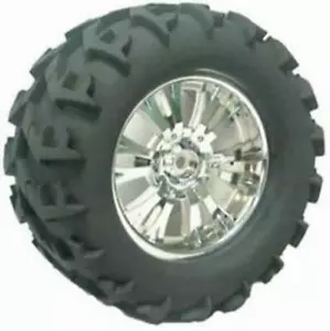 Rdlogics Premounted M/Truck Tyres Chrome Spoke w/Claws (1 Pair) 45028c - Imagen 1 de 1