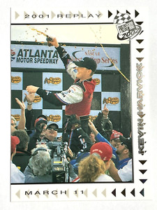 KEVIN HARVICK 2002 Press Pass PLATINUM PARALLEL 2001 REPLAY Racing Card #P65