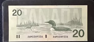 1991 Bank of Canada $20, Cat#BC-58c Knight Thiessen AWM 0389336 - Picture 1 of 3