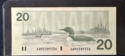 1991 Bank of Canada $20, Cat#BC-58c Knight Thiessen AWM 0389336   A19 - Image 1 of 3