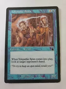 MTG Magic The Gathering Card Telepathic Spies Creature Wizard Blue Time Spiral - Picture 1 of 2