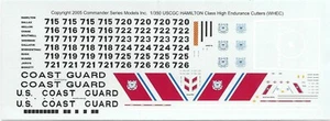 1/350 ISW - USCGC Hamilton Class  WHEC - Decals Only - Picture 1 of 2