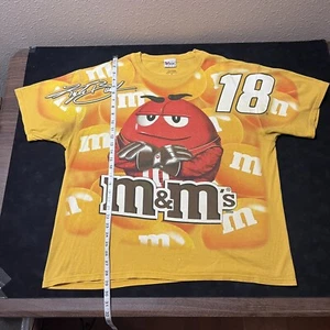 Kyle Busch All Over Print Shirt NASCAR MM's Racing Candy Skittles Vintage M&M's - Picture 1 of 10