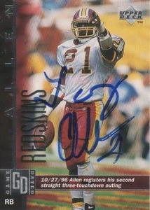 Terry Allen Firmado 1997 Cubierta Superior #26 - Washington Redskins - Imagen 1 de 1