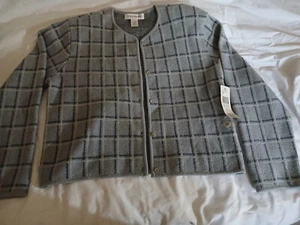 Jones NY donna lana bottoni blu ghiaccio abito business giacca nuovo grande - Foto 1 di 5