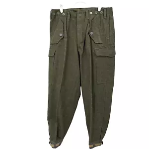 FVL Swedish Military 1958 Vintage Heavy Wool Pants Trousers Size 32x30 - Picture 1 of 16