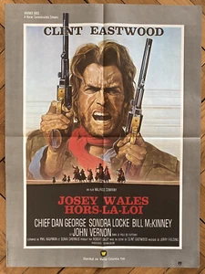 JOSEY WALES HORS LA LOI 1976 Clint EASTWOOD 60x80 - Photo 1/1