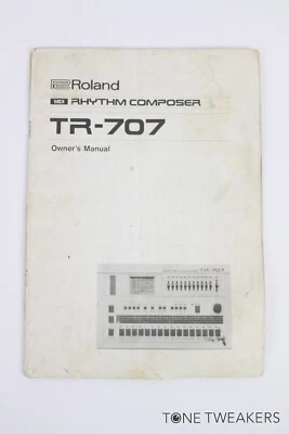 Libro de instrucciones manual del propietario Roland TR-707 compositor de ritmo DE COLECCIÓN DISTRIBUIDOR DE EQUIPOS Foto 1 de 4