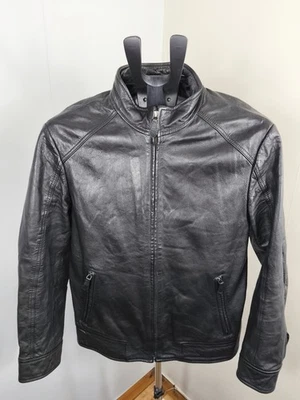 Reiss Mens Leather Jacket Size M/Check My Other Items/Read Description! - Image 1 of 4